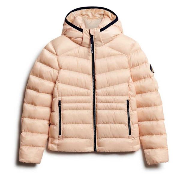 Superdry Fuji Quilt Padded Jacka Beige L Kvinna