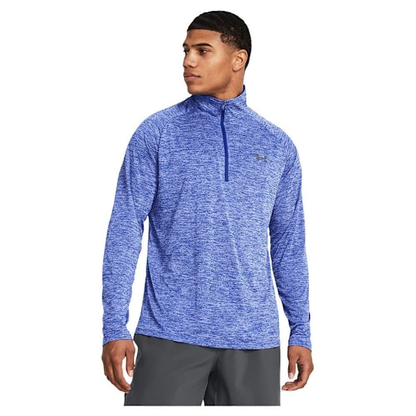 Under Armour Tech™ 2.0 Halv Lynlås Langærmet T-shirt Blå L / Regular Mand
