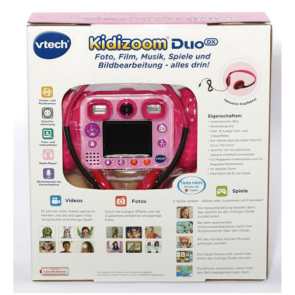 Vtech Kamera Kidizoom Duo Dx Pinkki