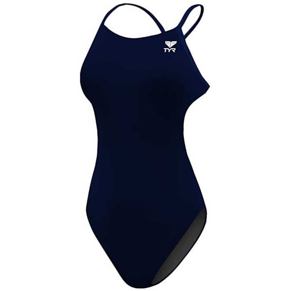 Tyr Badedragt Durafast Elite Solid Cutoutfit Blå 30 Kvinde