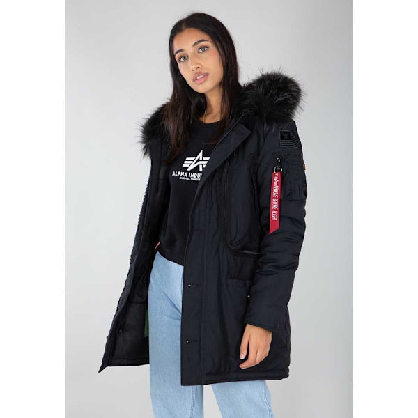 Alpha Industries Polar Takki Musta XS Nainen