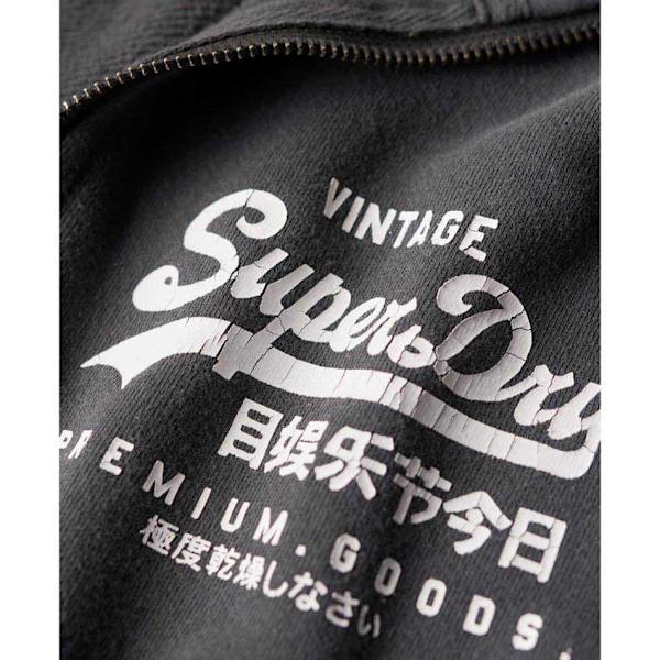 Superdry Classic Vl Graphic Halv Lynlås Sweatshirt Grå L Mand