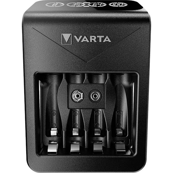 Varta Lcd Pug Oplader+ Med 4x2100mah Aa Sort
