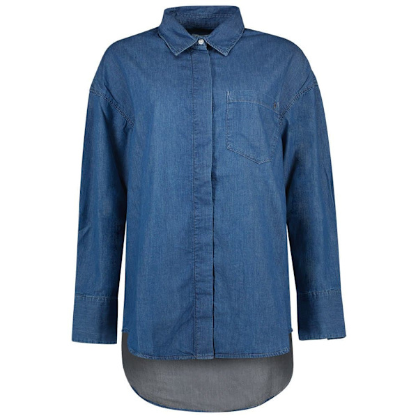 Salsa Jeans Långärmad Tröja 21007012 Oversize Blå M Kvinna