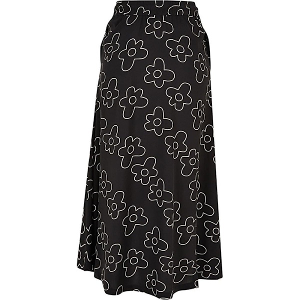 Urban Classics Midi Nederdel Viscose Sort XS Kvinde