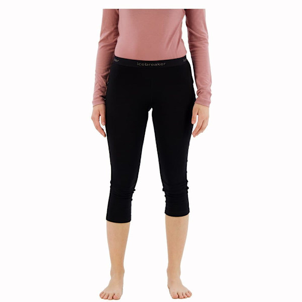 Icebreaker 200 Oasis Legless Merino 3/4 Leggings Sort XS Kvinde