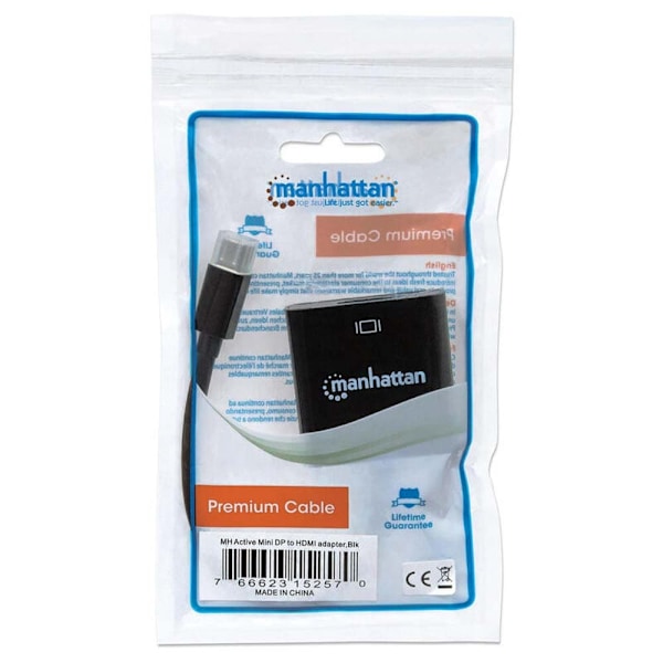 Manhattan 900197610 Displayport Til Hdmi-adapter Sort