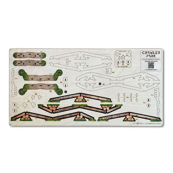Crawler Park Sæt Rc 5 Forhindringer 1/24 Flerfarvet