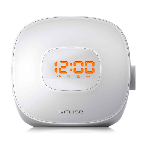 Muse Clockradio Ml-198 Cr Hvid
