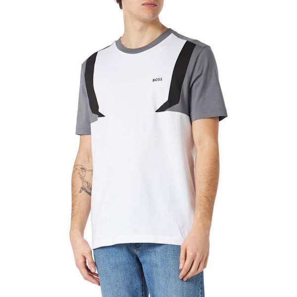 Boss 5 10203986 T-shirt Med Korta ärmar Vit M Man
