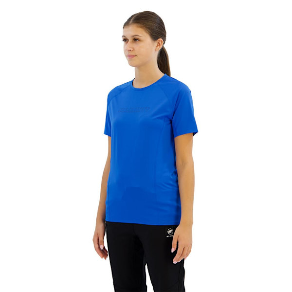 Mammut Selun Fl Logo T-shirt Med Korte ærmer Blå XS Kvinde