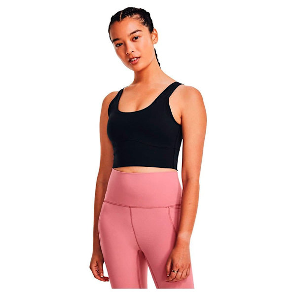 Under Armour Ærmeløs T-shirt Meridian Fitted Crop Sort S Kvinde