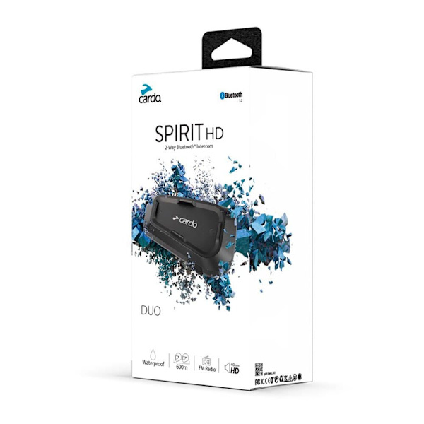 Cardo Intercom Spirit Hd 2 Enheter Svart
