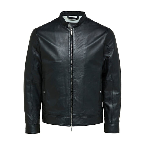 Selected Archive Classic Læderjakke Sort M Mand