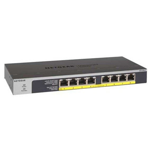 Netgear 8-port Flex Unmanaged Switch Sort Sort, Grå