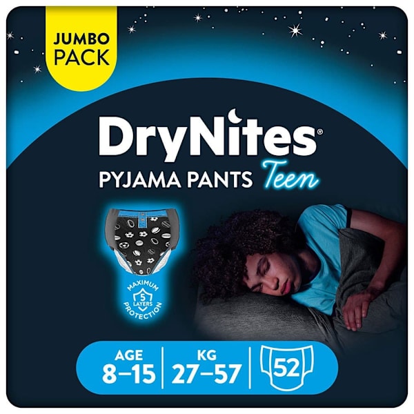 Drynites Bleer Absorberende Underbukser Barn 52 Enheder Blå 8-15 Years