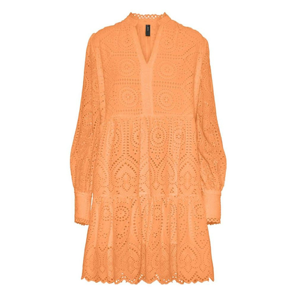 Yas Långärmad Klänning Holi Orange S Kvinna
