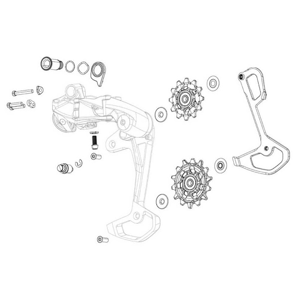 Sram Vaihteen Hihnapyörän Takasarja Gx Dh Musta 7s
