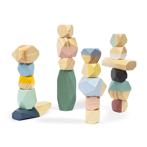 Janod Sweet Cocoon Stacking Stones Flerfarvet 24 Months-6 Years