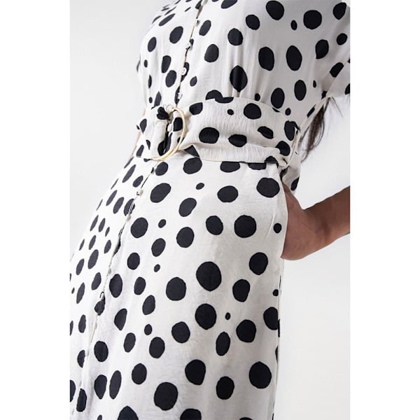 Salsa Jeans Polka Dot Midi Kjole Flerfarvet XS Kvinde