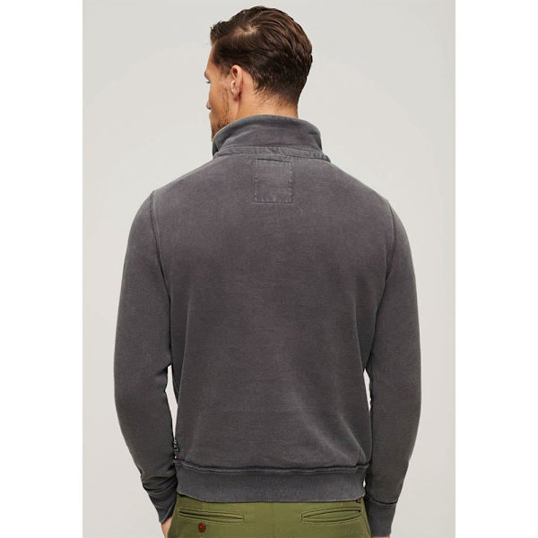 Superdry Vintage Athletic Henley Sweatshirt Grå L Mand