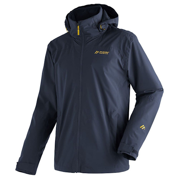 Maier Sports Regnjakke Med Fuld Lynlås Metor Rec M Blå 6XL / Regular Mand