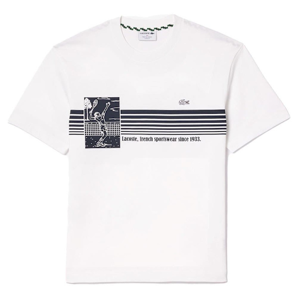 Lacoste Th9426 Lyhythihainen T-paita Valkoinen 4 Mies