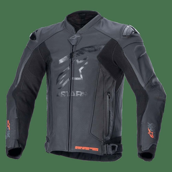 Alpinestars Gp Plus R V4 Ride Perforeret Læderjakke Sort 54 Mand