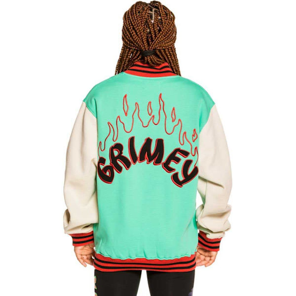 Grimey Destroy All Fear Sweatshirt Med Dragkedja Grönt M Man