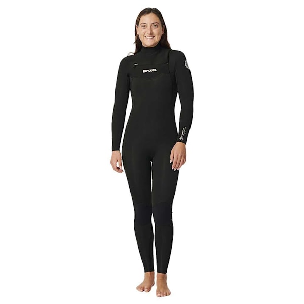 Rip Curl Langærmet Neoprendragt Med Brystlynlås D/patrol 4/3 Mm Perf Sort 8
