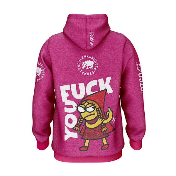 Otso Luvtröja Kukuxumusu Fuck You! Rosa XL Man