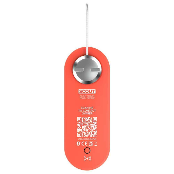 Knog Bagage Lapp. Finder & Alarm För Ios Scout Travel Orange  Pojke
