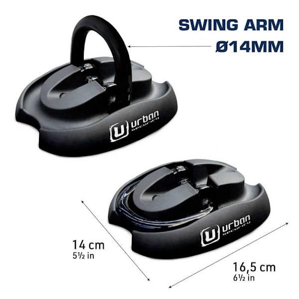 Urban Security Ankerlås Ur55 Sort