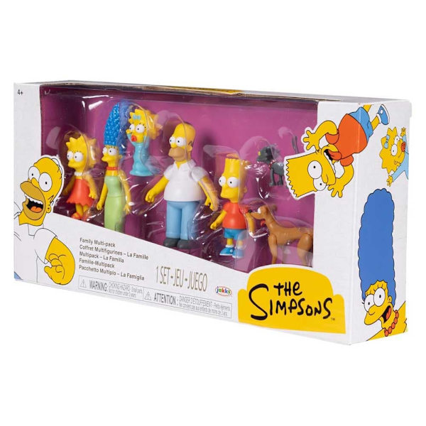 Jakks Pacific Multipack Simpsons-figuren 6 Cm 7 Enheder Flerfarvet