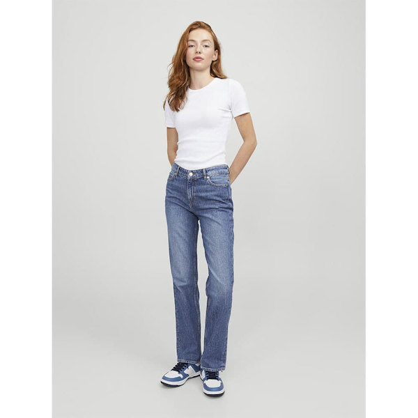 Jack & Jones Nice Sl-straight Ank C8091 Jjxx Jeans Blå 29 / 30 Kvinna