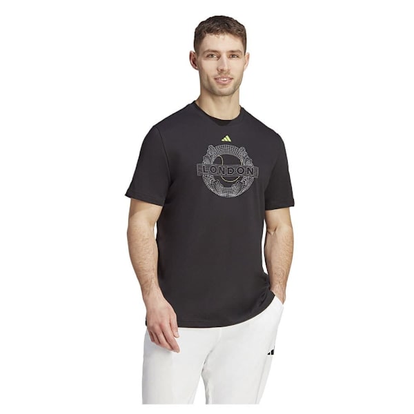 Adidas Kortärmad T-shirt Aeroready Graphic Svart XL Man