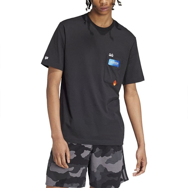 Adidas Remoji Pocket Graphic Lyhythihainen T-paita Musta XS Mies