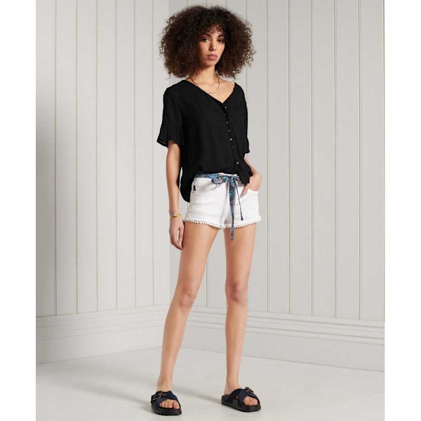 Superdry Jeansshorts Lace Hot Vit 30 Kvinna