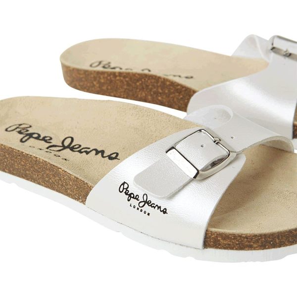 Pepe Jeans Sandaler Oban Nacar Vit EU 38 Kvinna