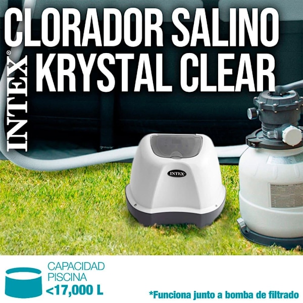 Intex Salt Klorinator För Pooler Upp Till 17 M³ Vit