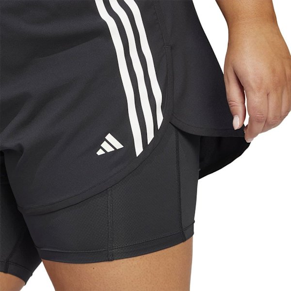 Adidas Own The Run Excite 3 Stripes 2 In 1 -shortsit  3X Nainen