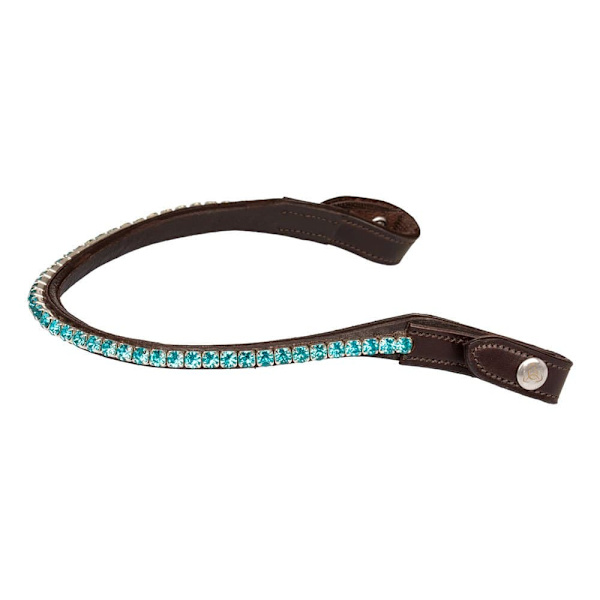 Acavallo Calfskin&round Crystals Pannband  Full