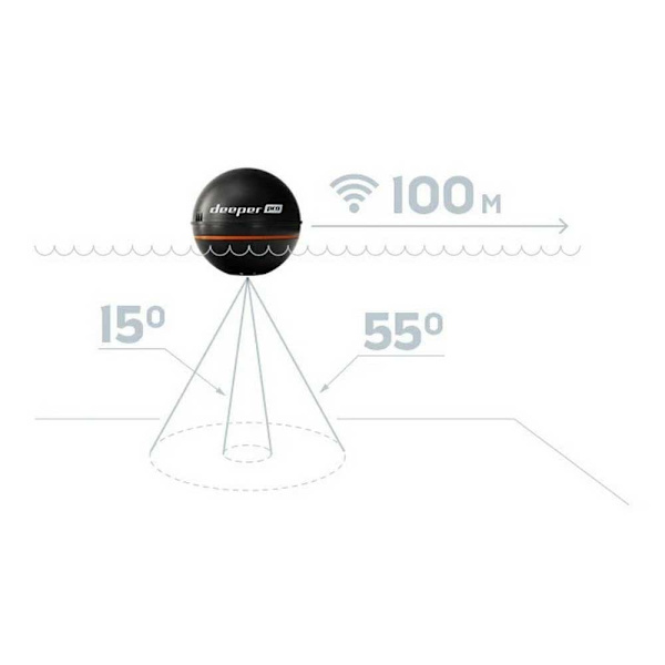 Deeper Fiskhittare Smart Sonar Pro Svart