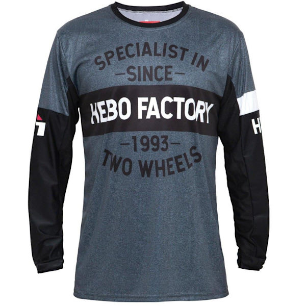 Hebo Langærmet T-shirt Mx Stratos Two Wheels Sort S Mand