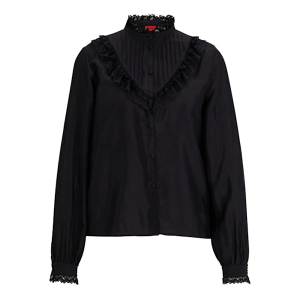 Hugo Bluse Erallia 10255217 Sort 40 Kvinde
