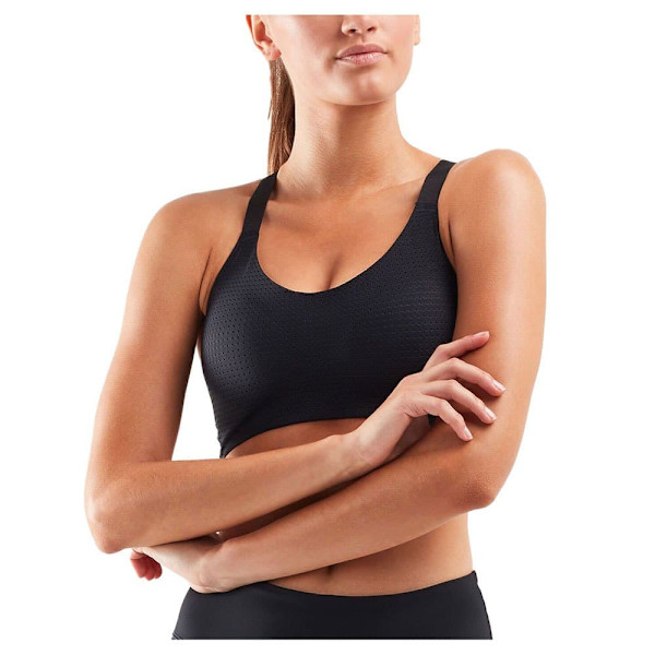 2xu Sports -bh Perform Perforated Sort L Kvinde