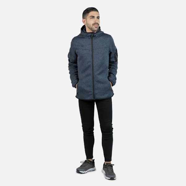 Izas Fleece Med Hætte Helsinki M Blå S Mand