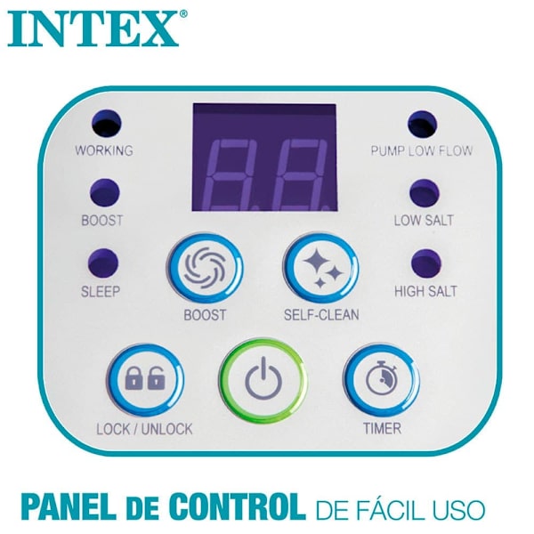 Intex Salt Klorinator För Pooler Upp Till 17 M³ Vit