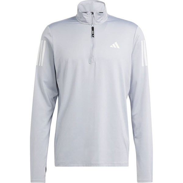 Adidas Halv Lynlå Sweatshirt Own The Run Base Grå XL / Regular Mand