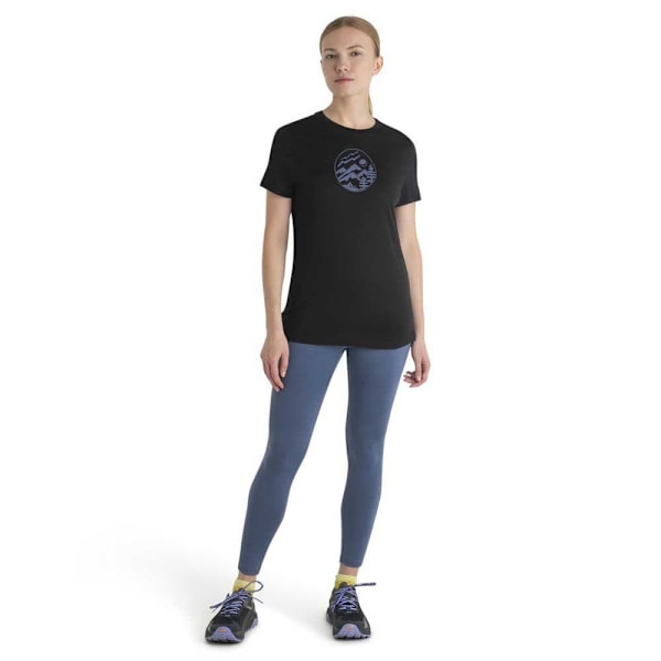 Icebreaker Merino 150 Tech Lite Iii Camping Circle Lyhythihainen T-paita Musta M Nainen